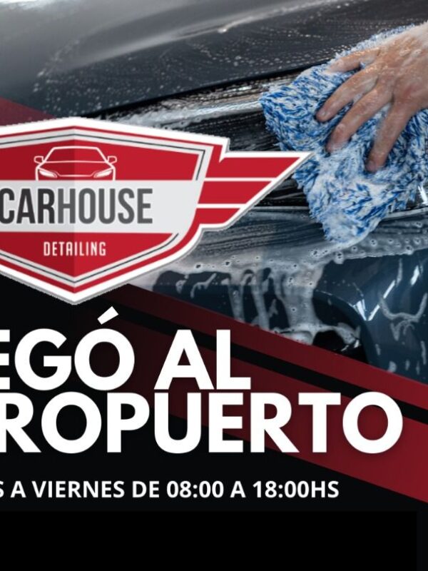 Lavado de autos en el Aeropuerto de Carrasco